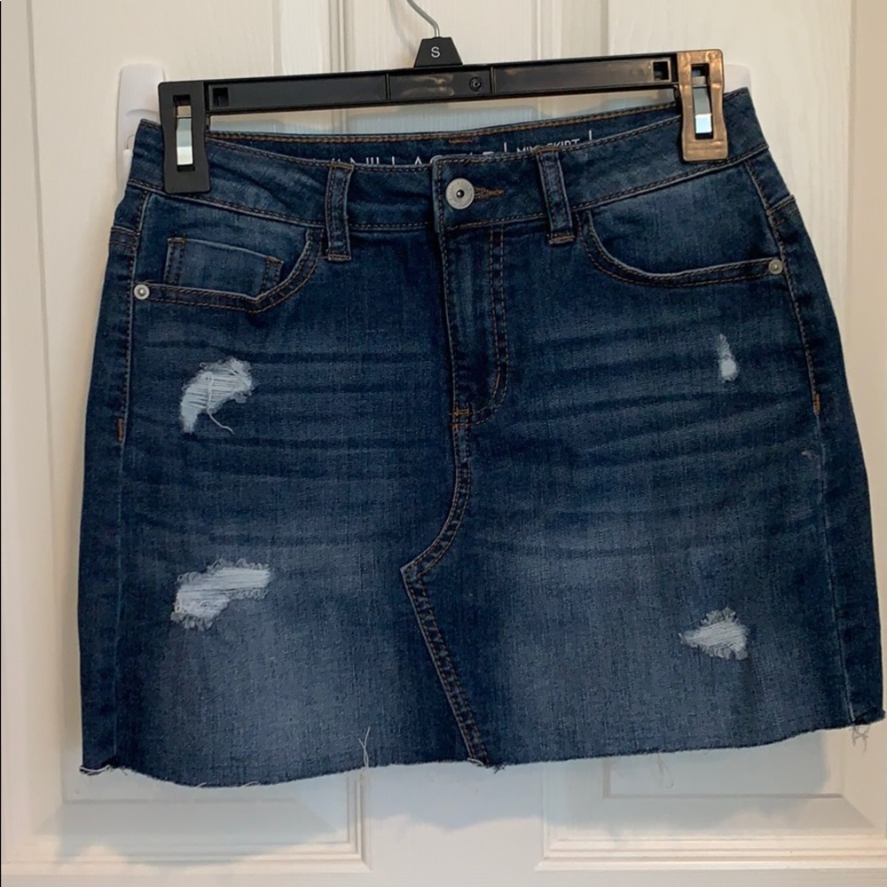 Vanilla Star Mini Jean Skirt NEVER WORN